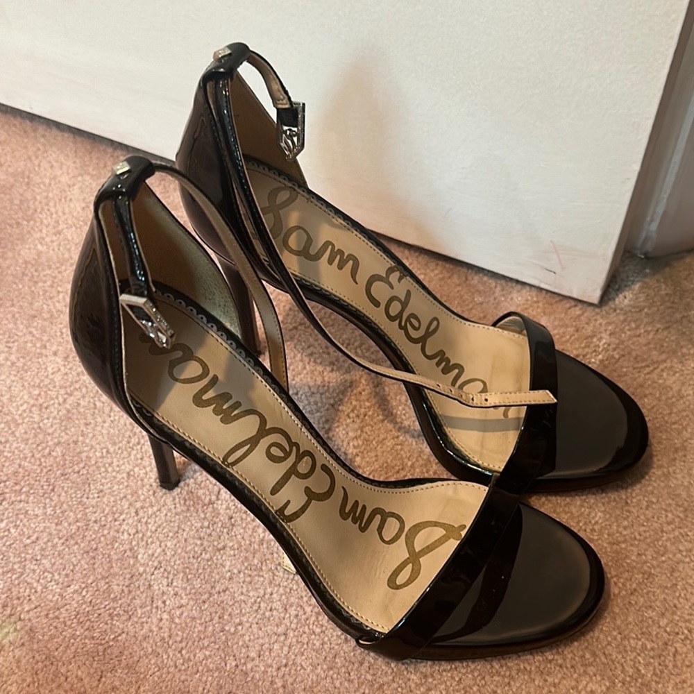 Sam Edelman Black Patent Leather Heels